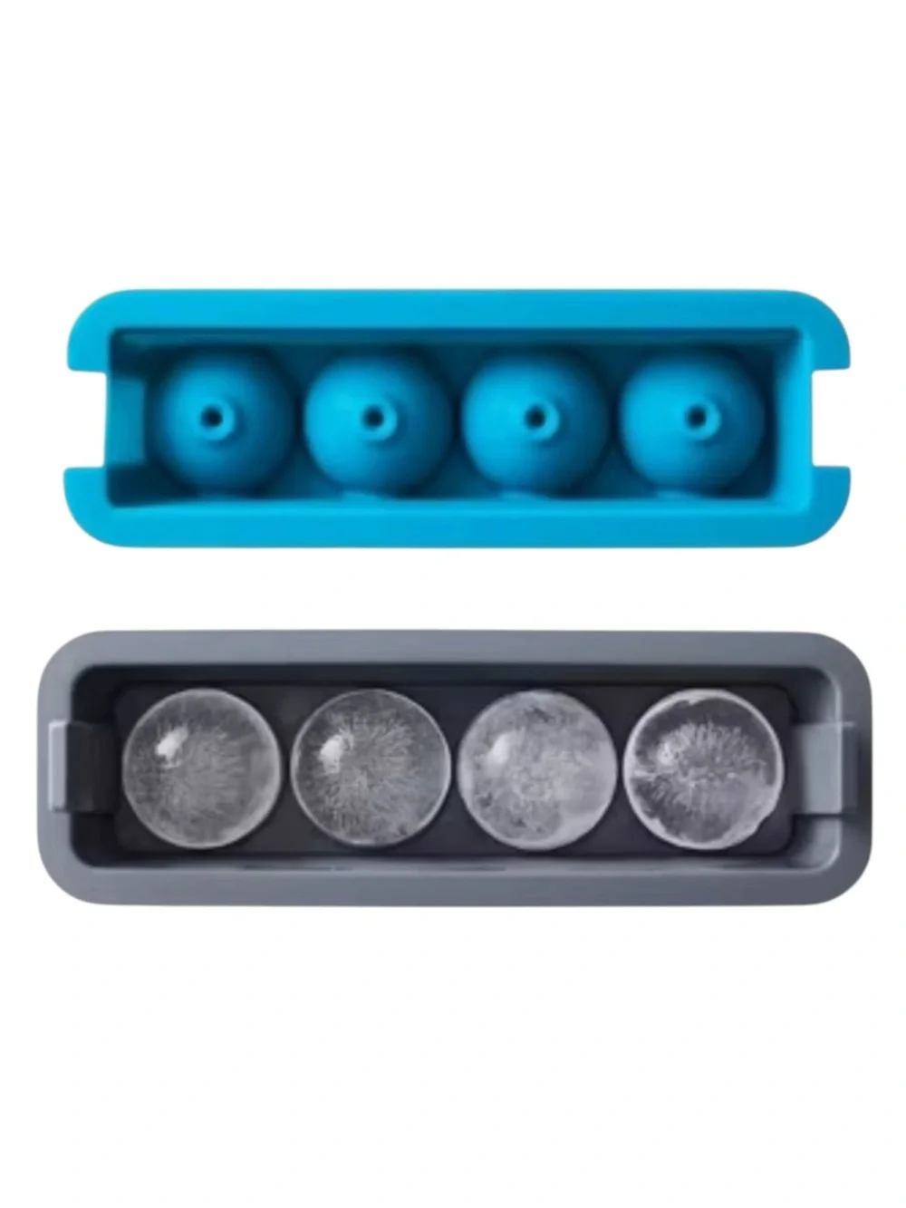 Houdini 𖦹 Craft Cocktail Ice Sphere Tray 𖦹 Teal Grey 𖦹 Wedding Registry Gift 𖦹
